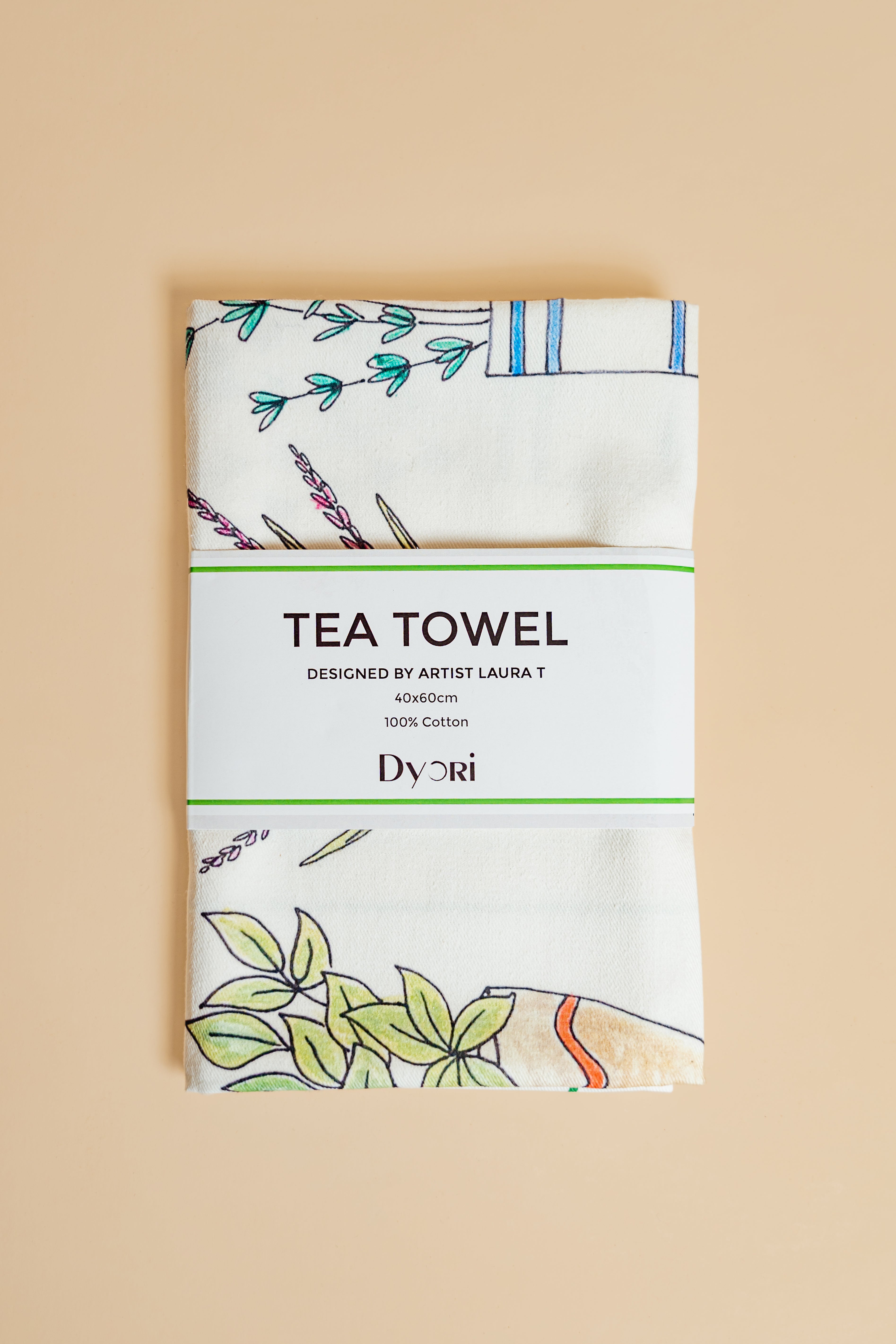 Herb Printed Tea Cloth Dyori