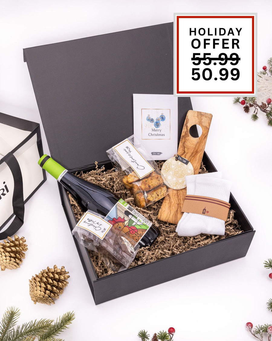 Vino Elegance Delights Christmas Gift Box