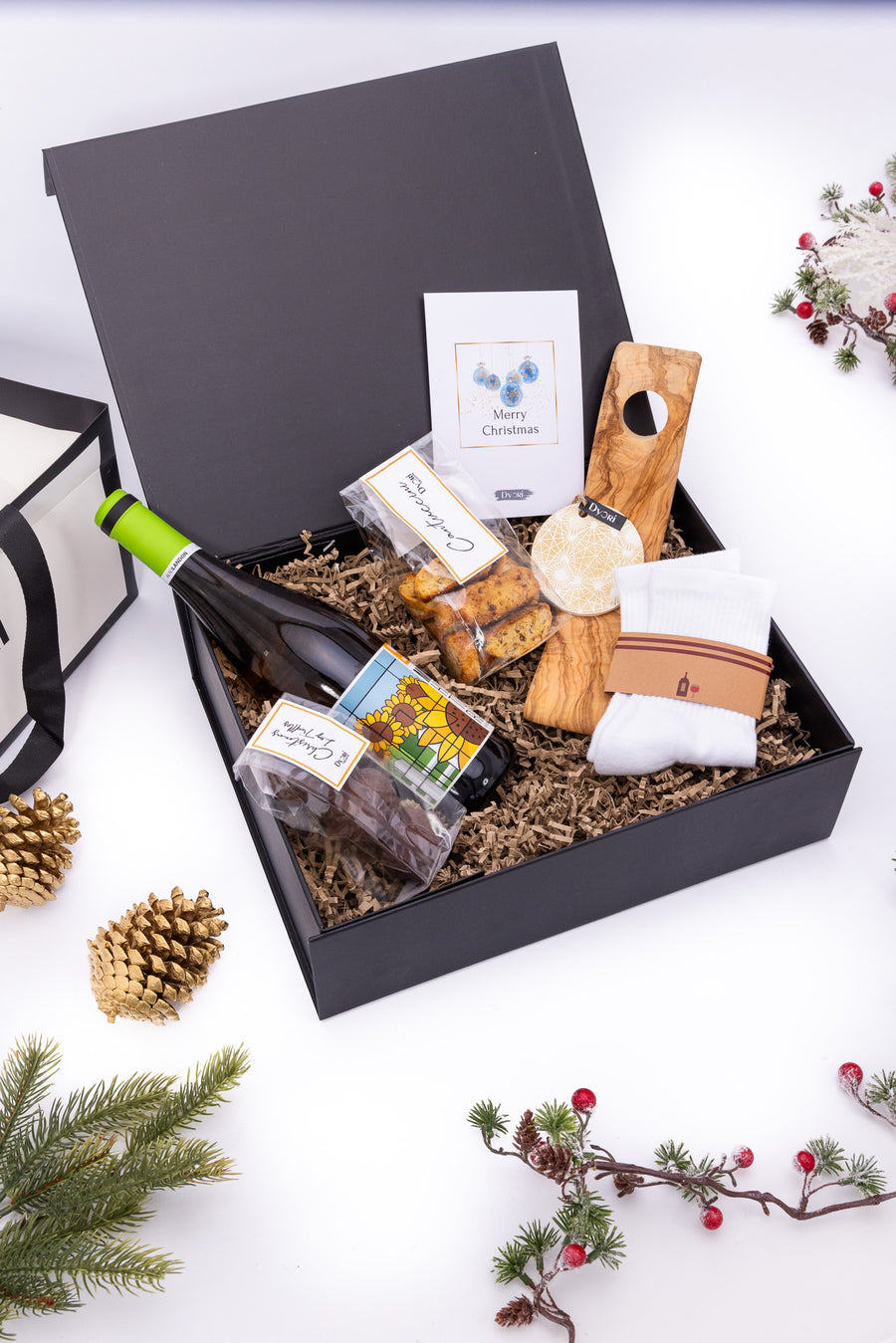 Vino Elegance Delights Christmas Gift Box