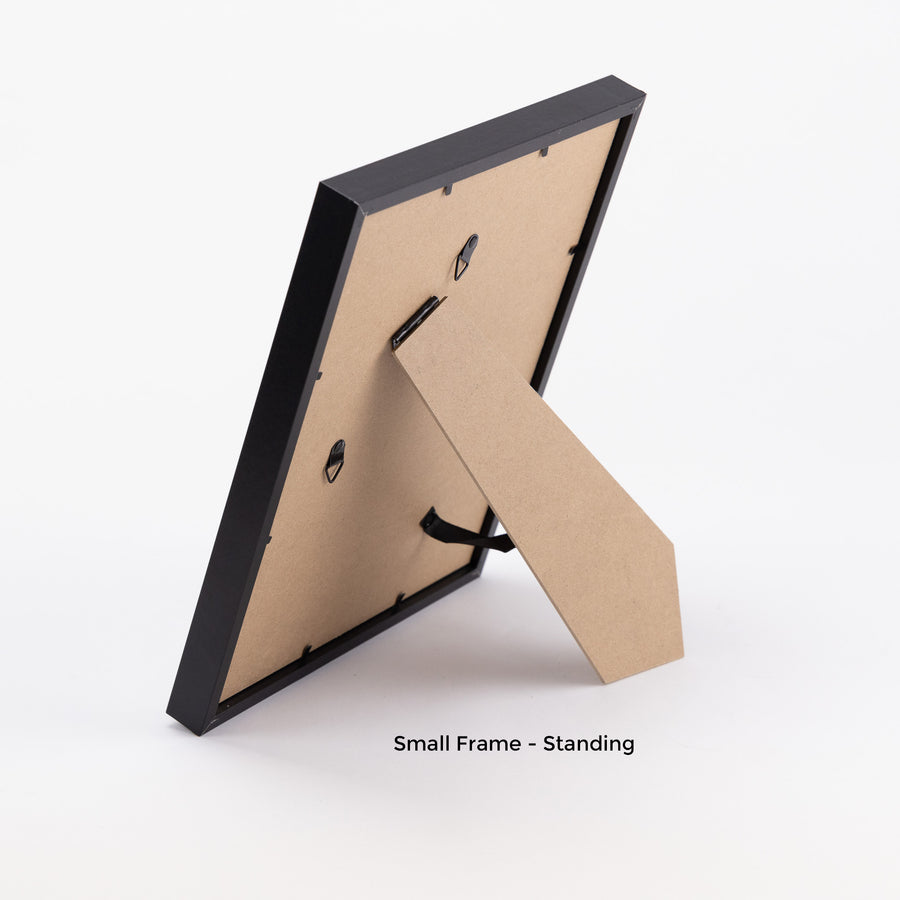 Abstract Mdina city art print with intricate patterns and rustic tones in black frame – artwork by Laura T