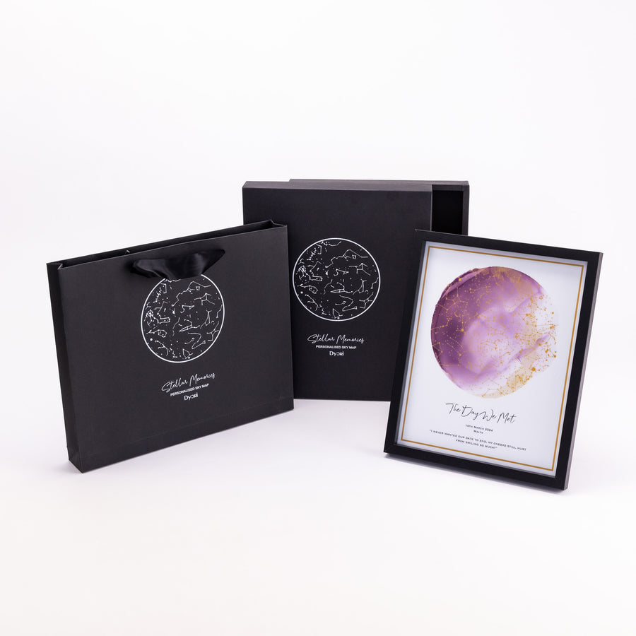 Stellar memories - Personalised Star Map - Style 13