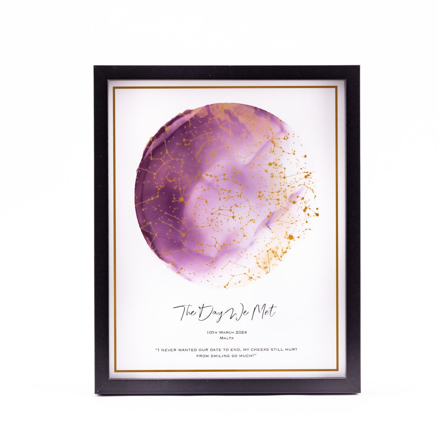 Stellar memories - Personalised Star Map - Style 13