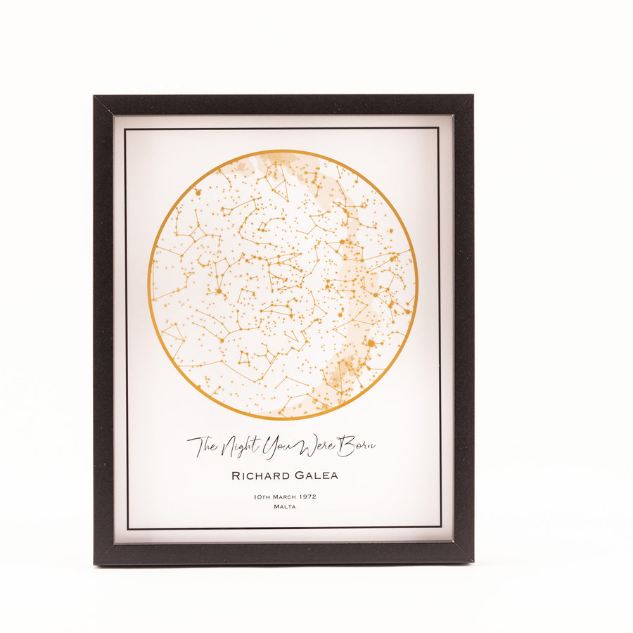 Stellar Memories - Personalised Star Map - Style 7