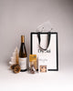 Dyori Christmas gift set with white wine, mince pies, chocolate stirrer and luxury gift bag – perfect Malta gifts under €25.