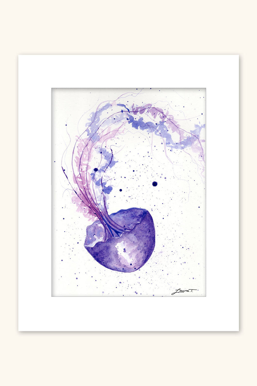 Watercolour Jellyfish Painting