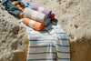 These Turkish Towels are versatile and can be used as Beach Towel, Beach Blanket, Bath Towels, Boat Towels, Sofa Cover, Yoga Mat Cover, Travel Blanket for the plane, Camping Towel, Hair Towel, Sarong, Scarf, Nursing Cover and much more! Light weight towels, Highly absorbent towels, box boutique, teal malta, dee spas, birthday gifts,