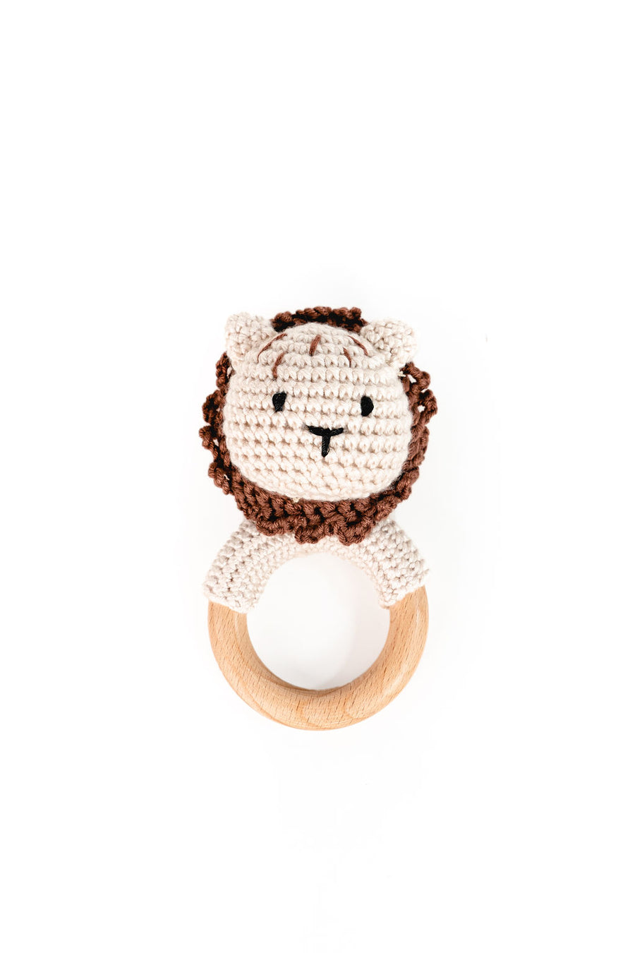 Crochet Teething Ring Rattle